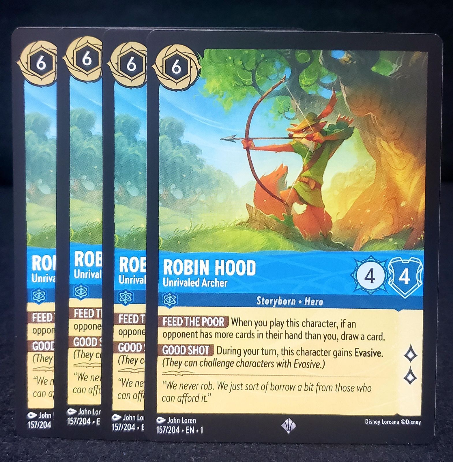 ロルカナ ロビン・フッド レジェンダリー 4枚セット まとめて取引可能