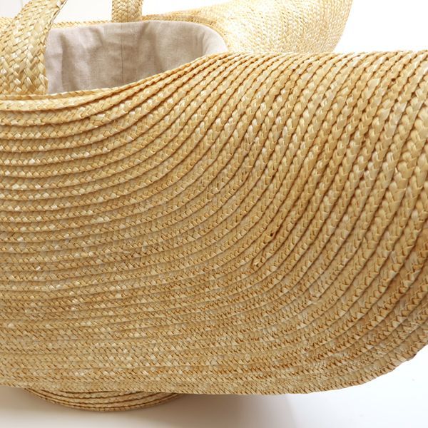 LUDLOW フレア バスケットストローバッグ 麦わら 美品 ラドロー ◇送料