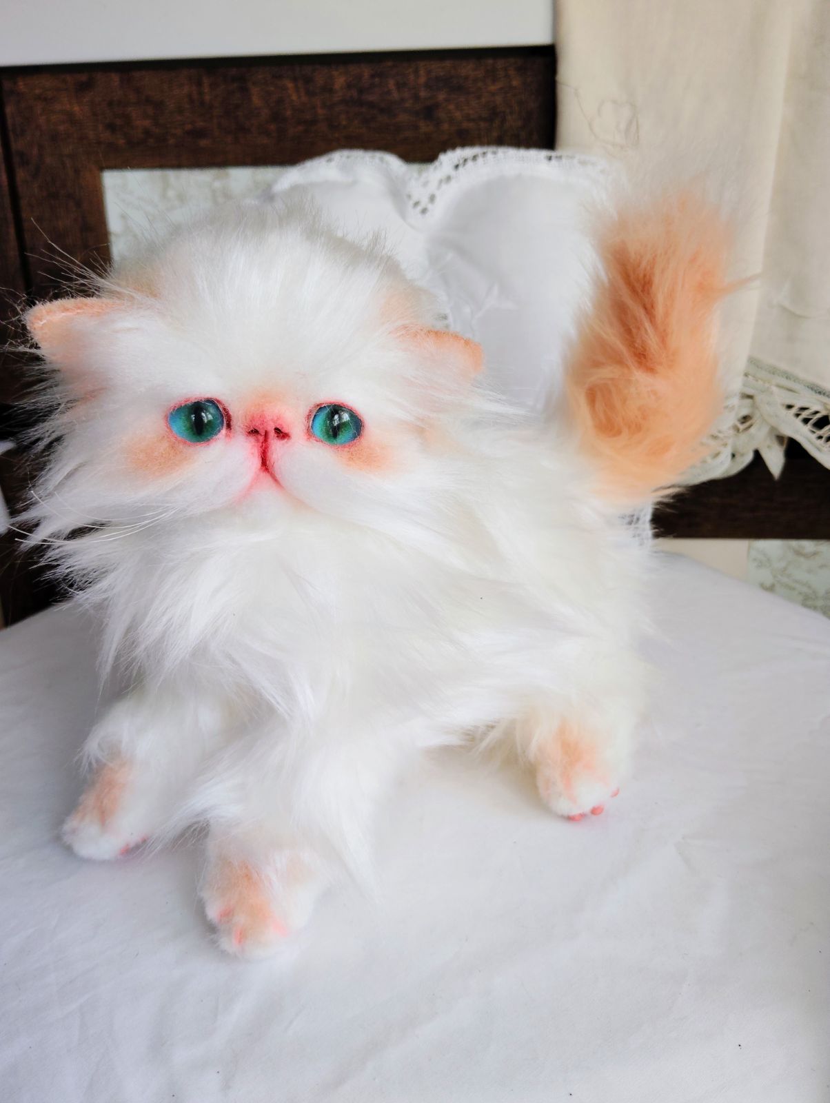 エキゾチックロングヘア子猫ちゃん♡アートドール♡ぬいぐるみ♡大きめ