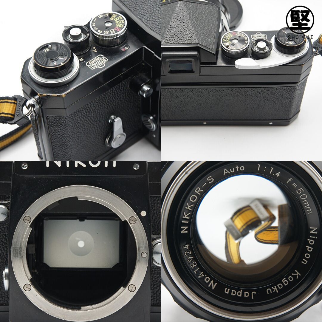 稀少完動品】Nikon F 黒アイレベル 富士山マーク シリアルF670 付属品