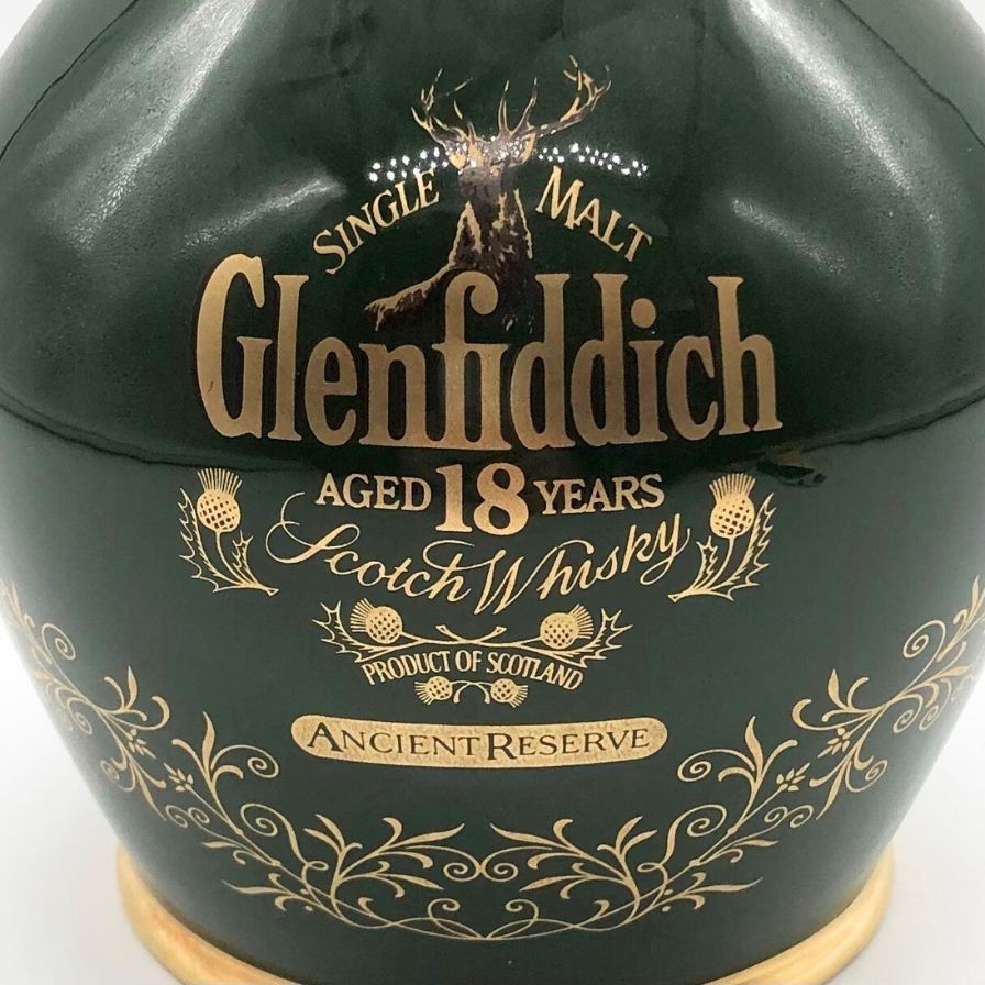 グレンフィディック 18年 エンシェントリザーブ 緑陶器 節約 750ml【J2】