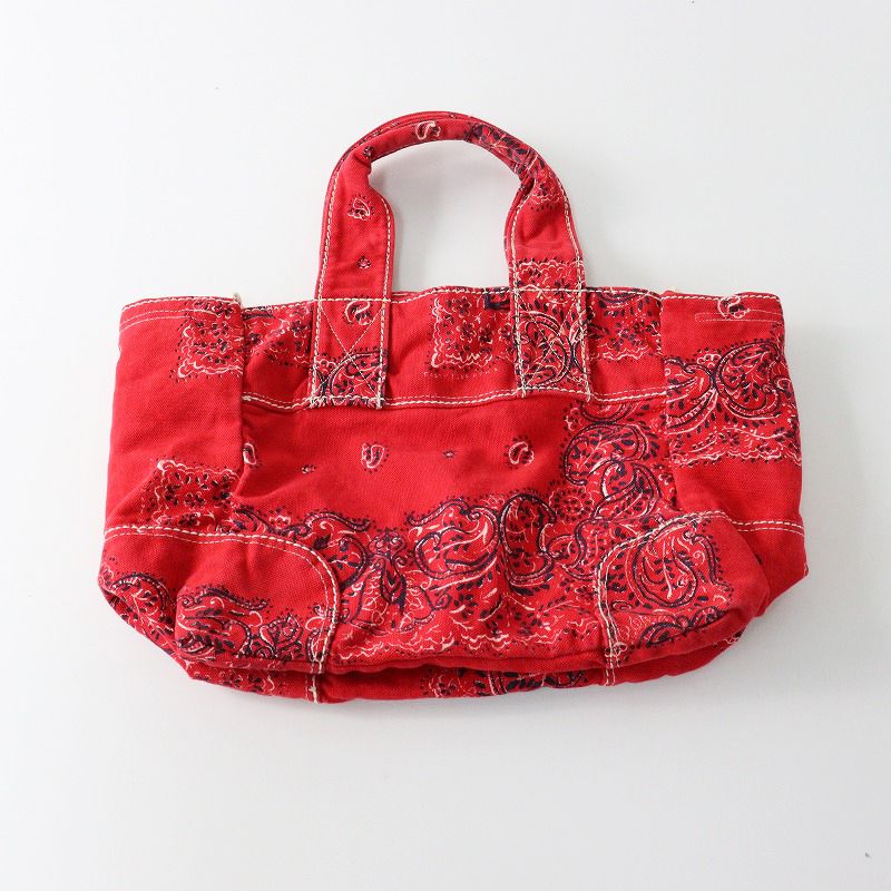 45R 45rpm & フォーティファイブアール ペイズリー柄キャンバストート