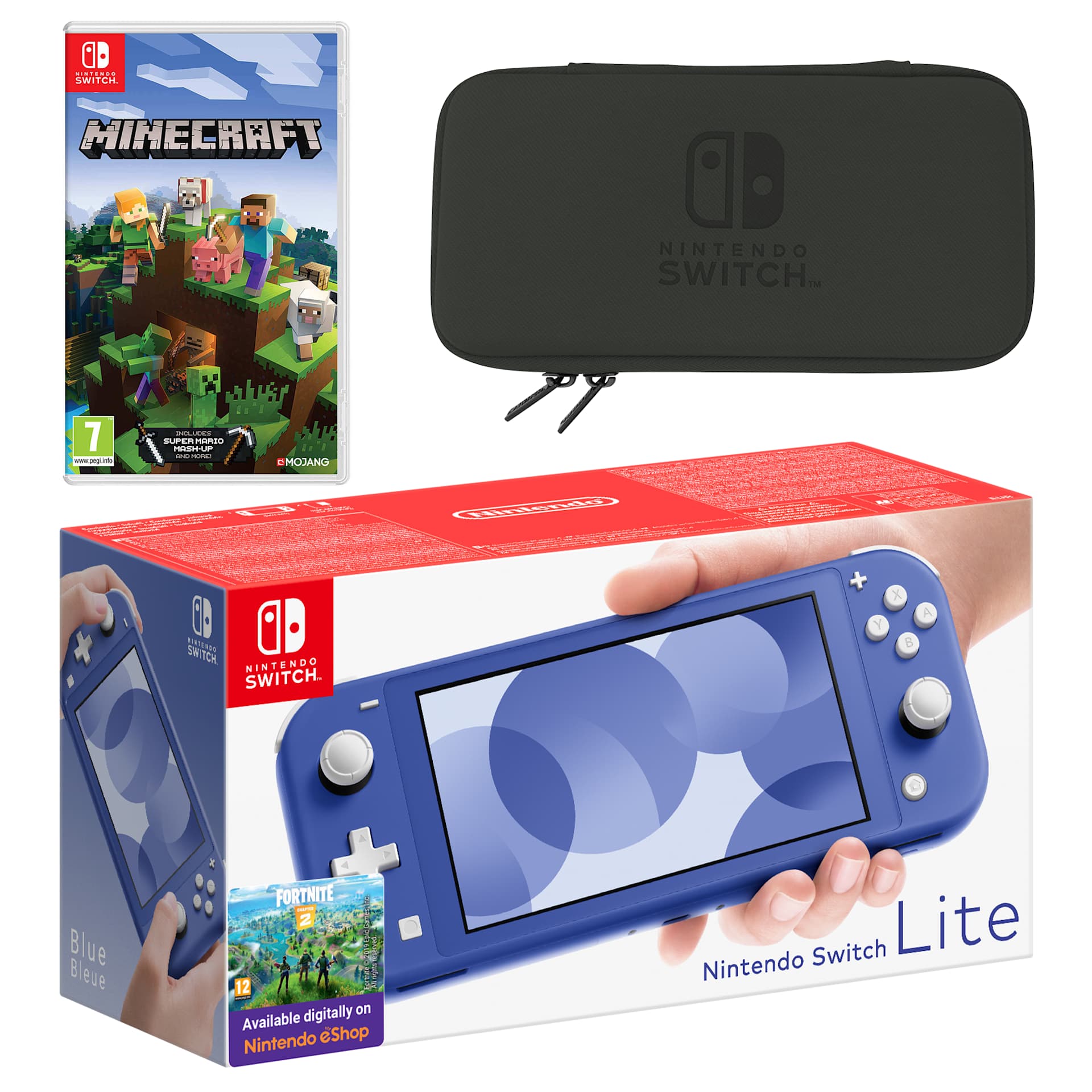 Nintendo Switch Lite (Blue) Minecraft Pack - My Nintendo Store