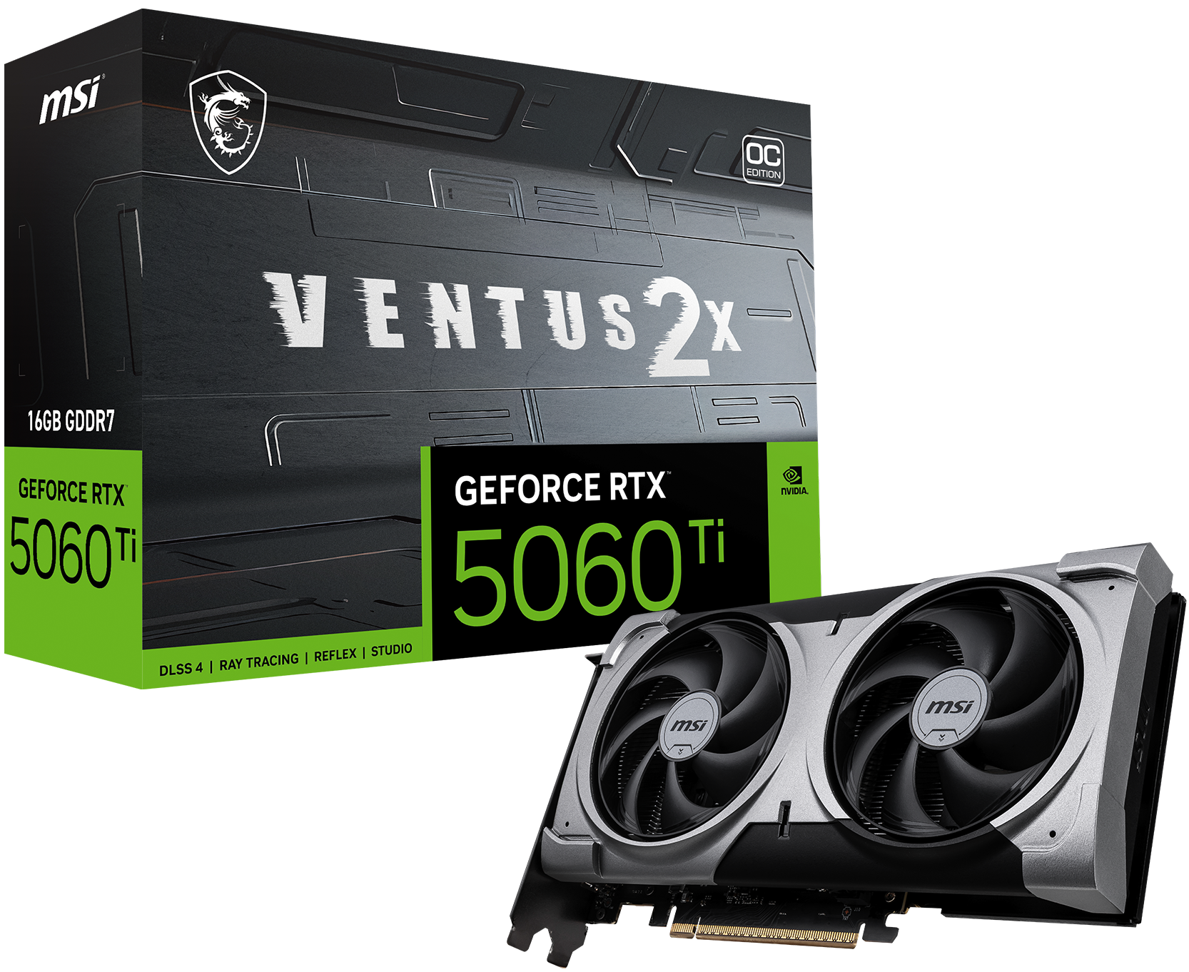 MSI GeForce RTX 5060 Ti 16G VENTUS 2X OC PLUS