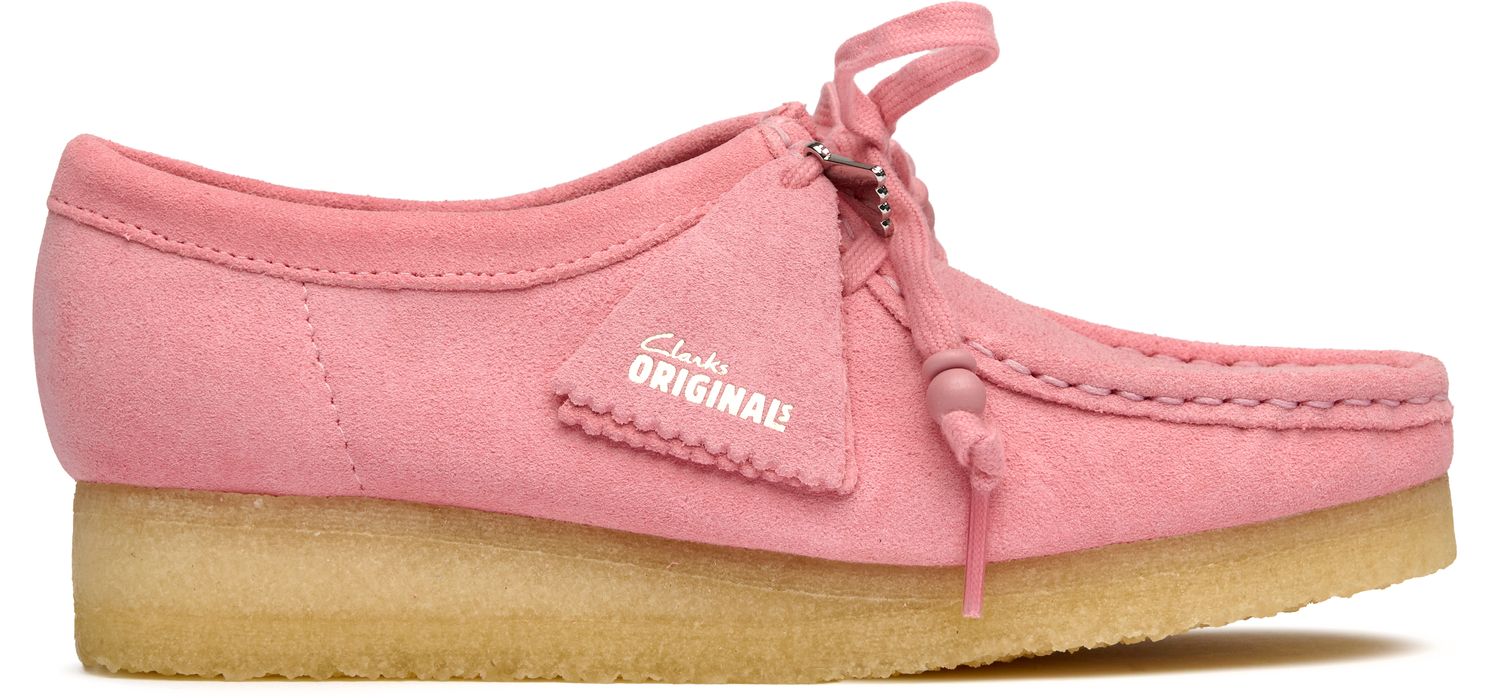 Womens Clarks Wallabee Shoes In Pink | Soletrader