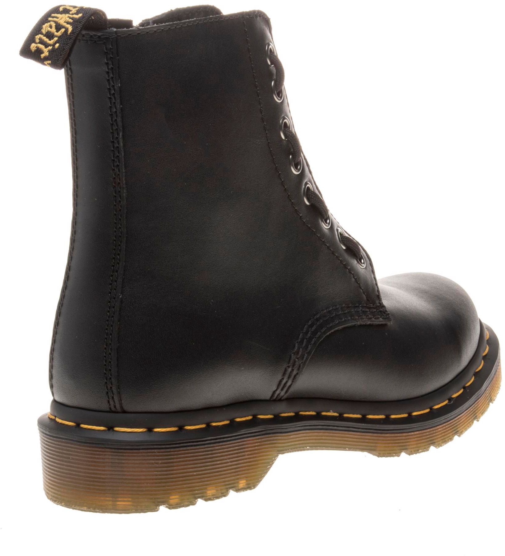 Womens Dr Martens 1460 Pascal Front Zip Boots In Black | Soletrader
