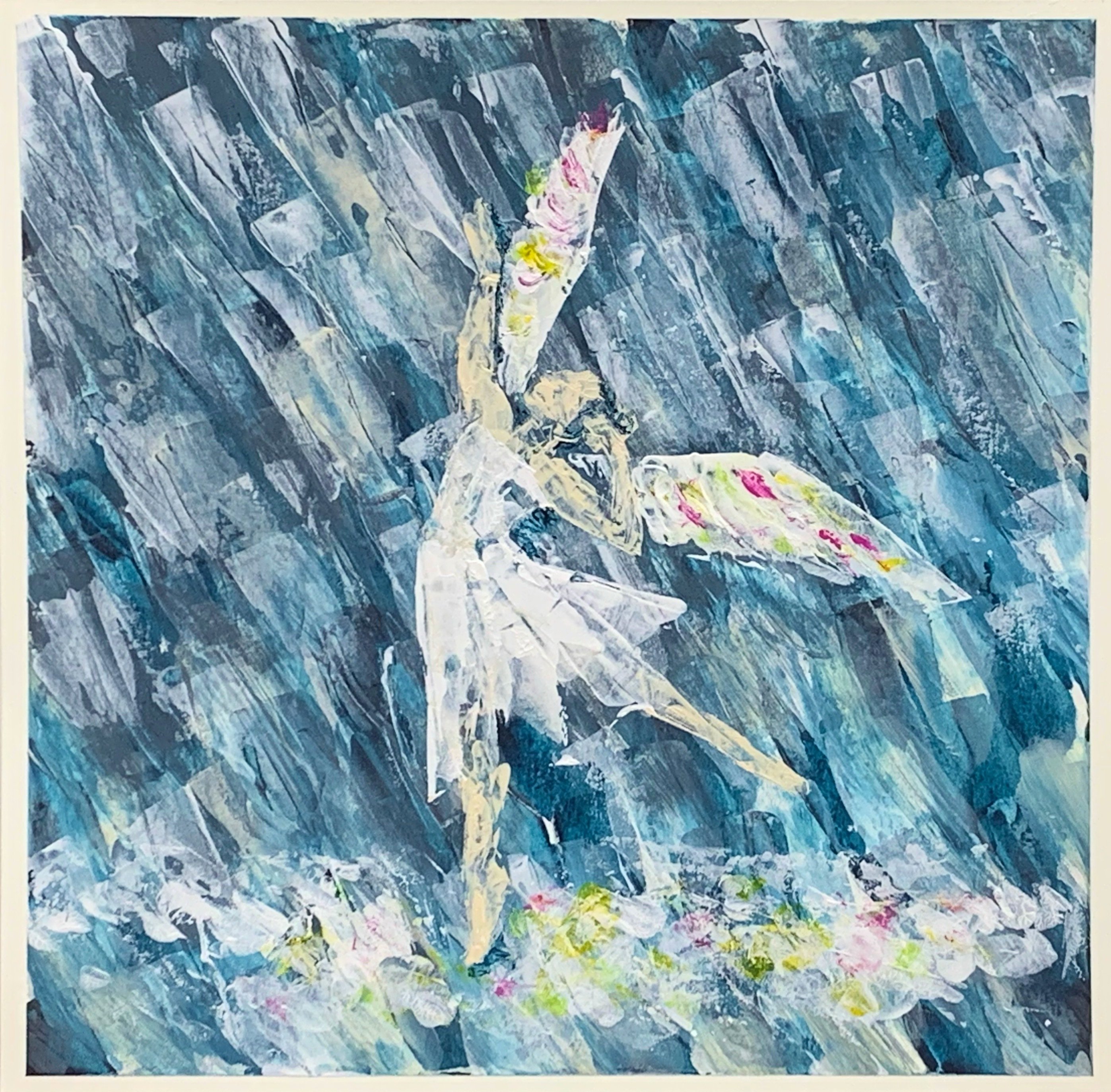 ペインティングナイフを使った描画(アクリル画)｜akari'n