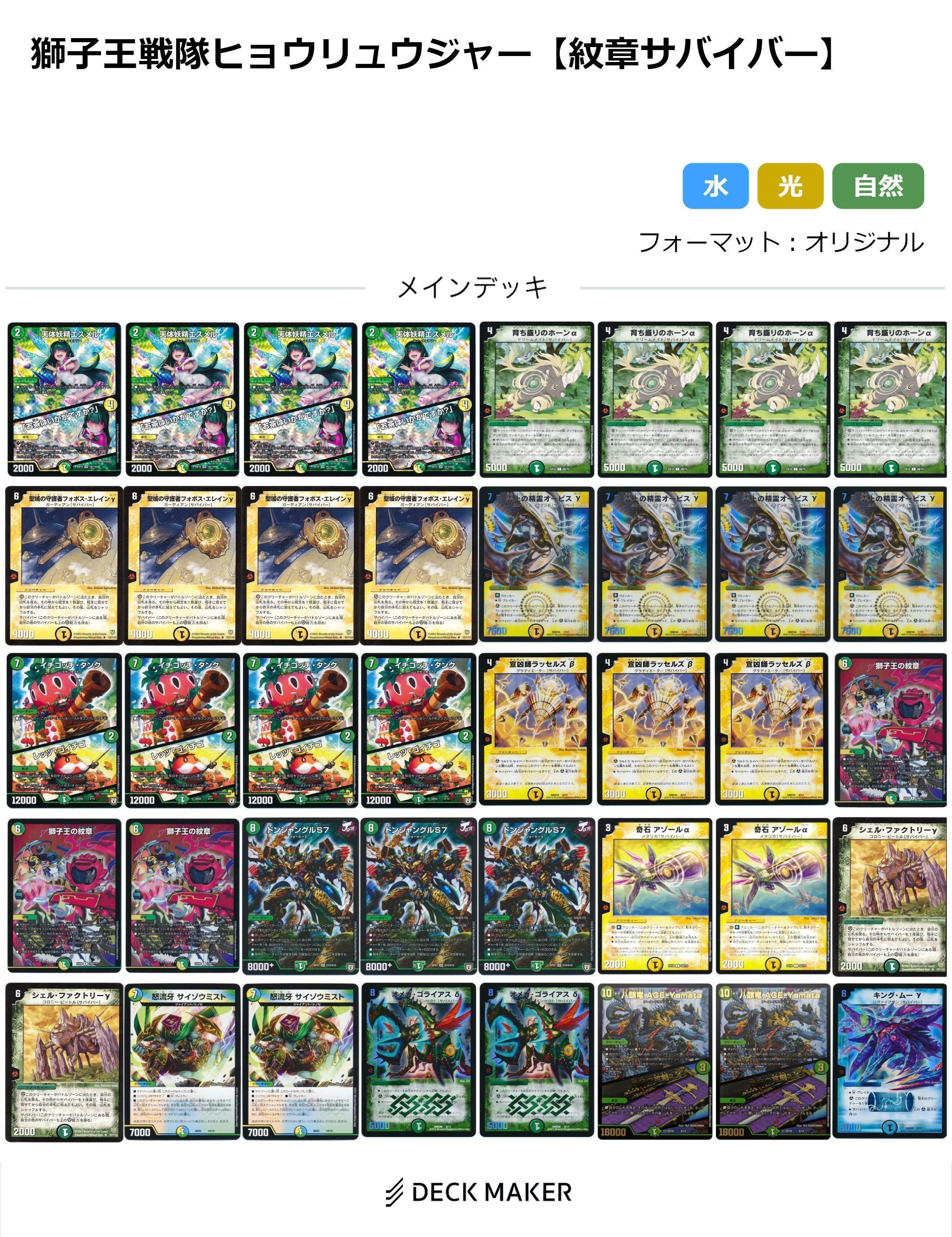 サバイバーデッキ集【紋章サバイバー】｜かーる