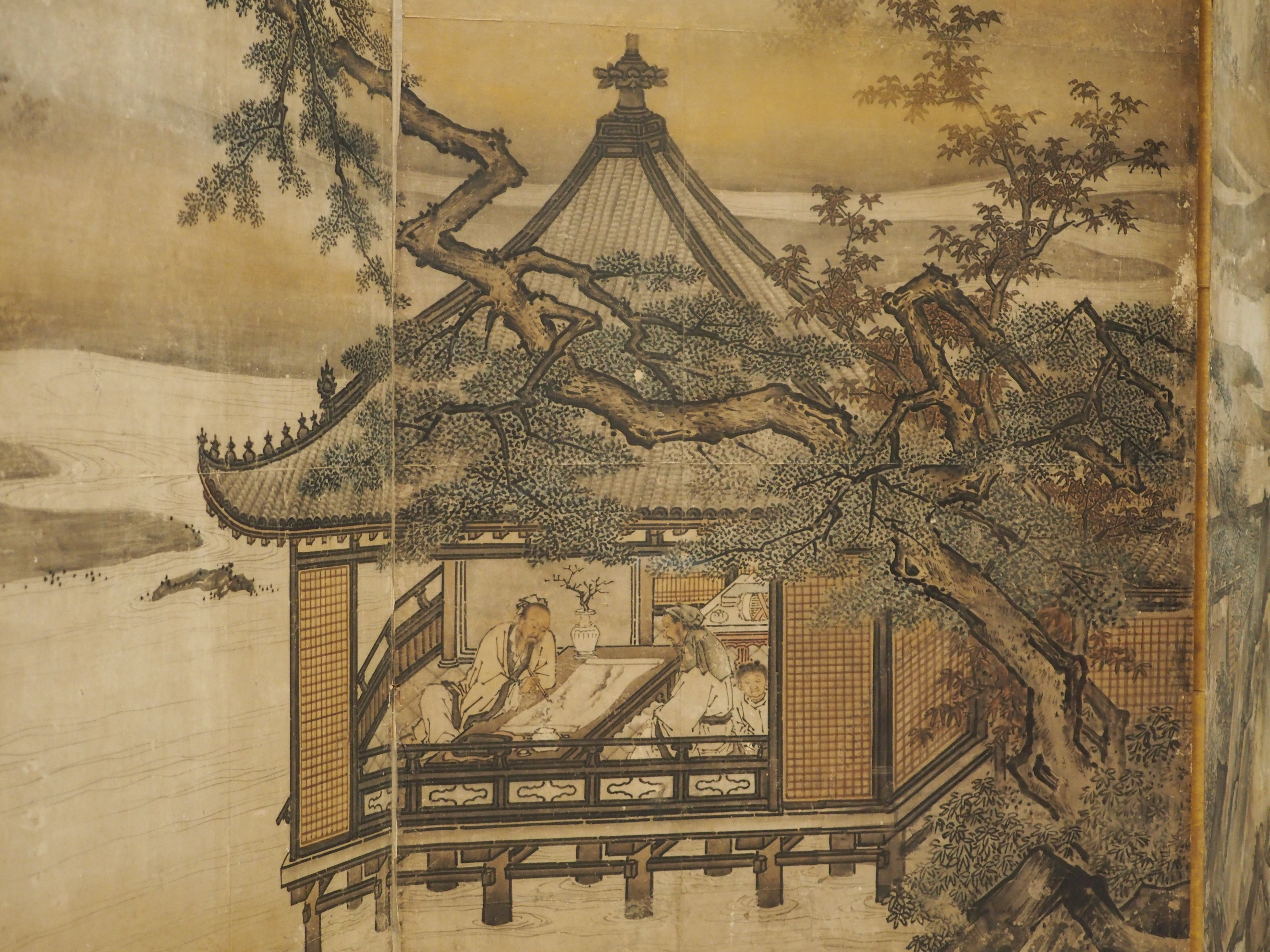 外国人に人気の伝狩野元信《楼閣山水図屏風》を改めて見てみた…＆ 池