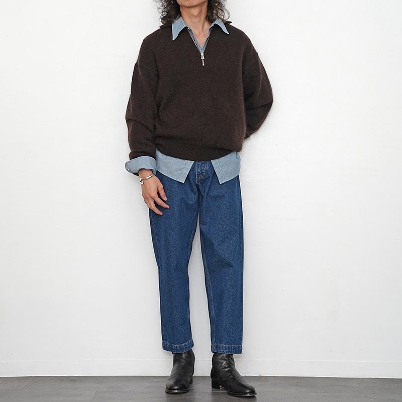 2023 A/W】【MEIAS メイアス】SUPER KID MOHAIR ZIP PULL OVER｜THIRTY