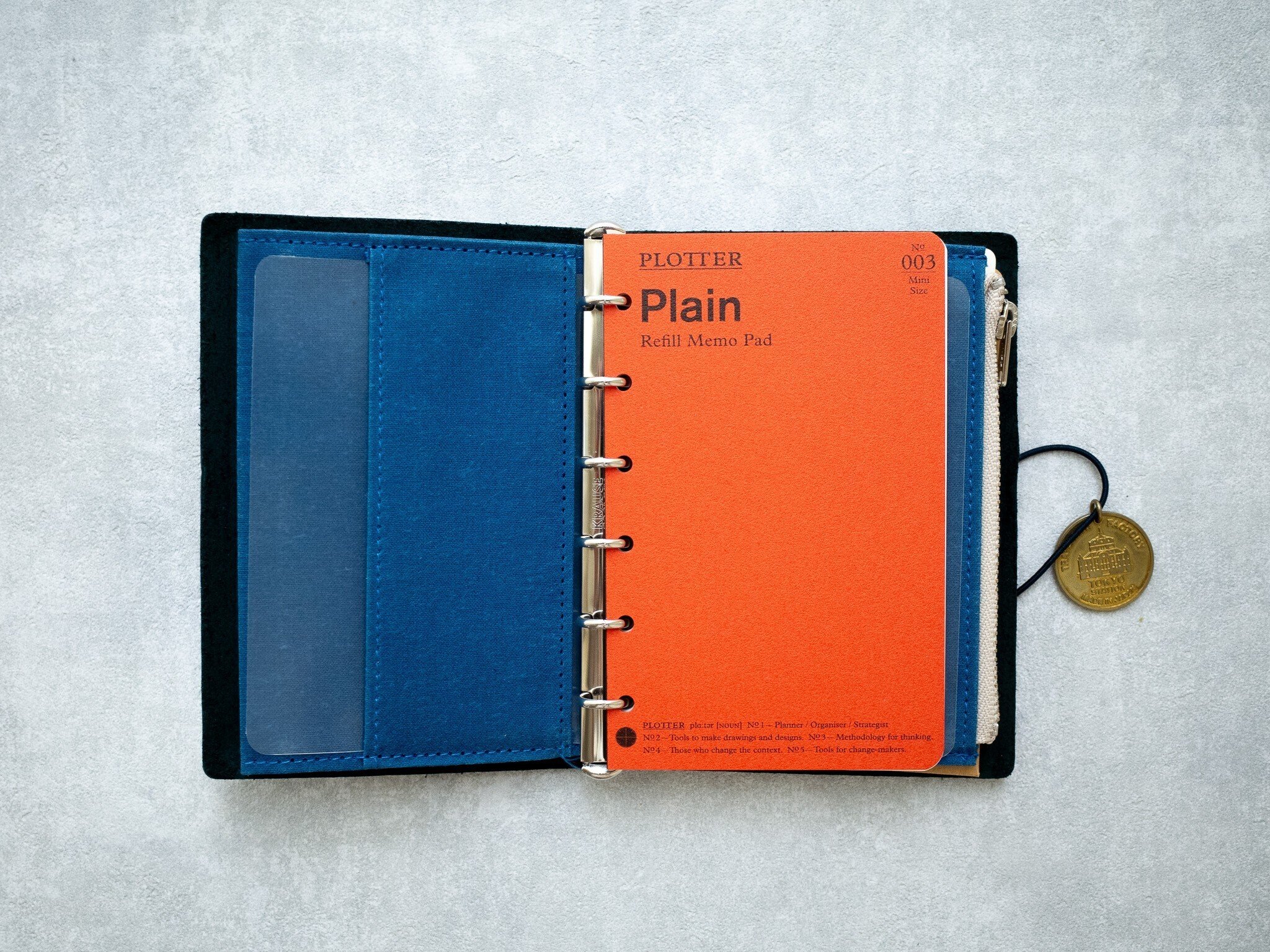 トラベラーズノート、再び穴を開けずにシステム手帳化。｜rhinote