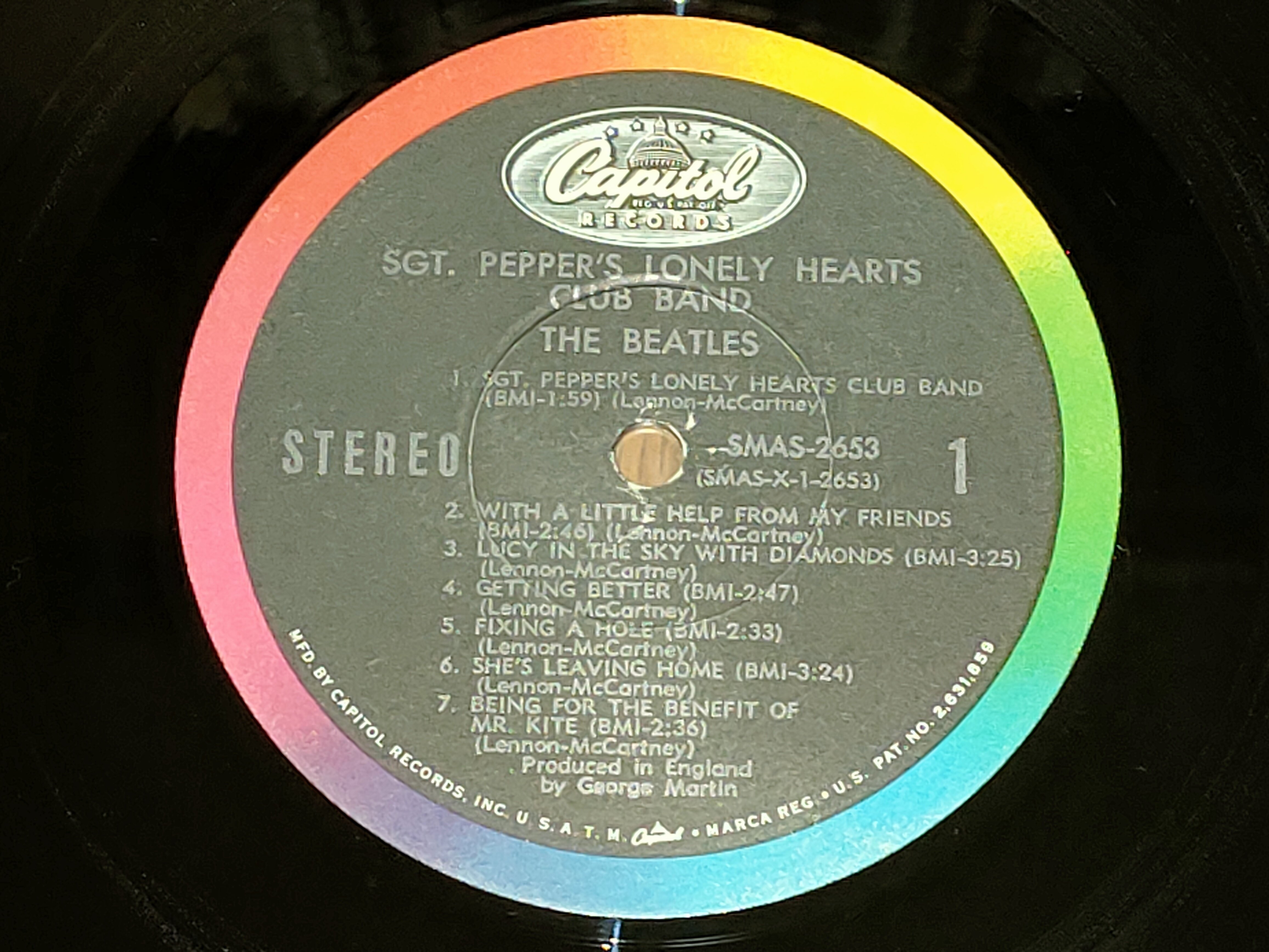 Sgt. Pepper's Lonely Hearts Club Band】(1967) Beatles アナログ