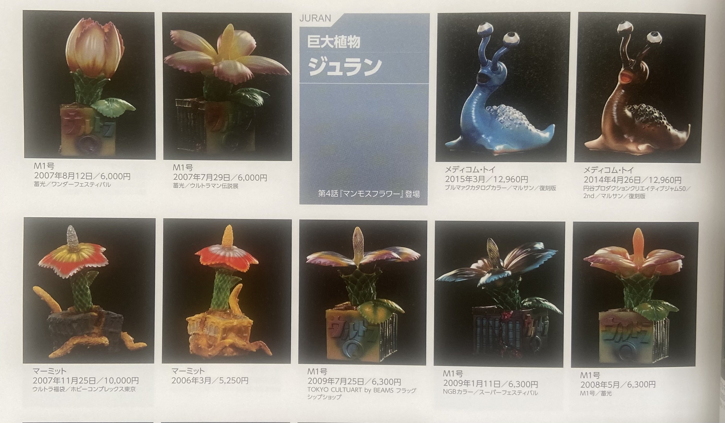 M1号製 スタンダード・ソフビ マンモス・フラワー カラバリ｜ゆる