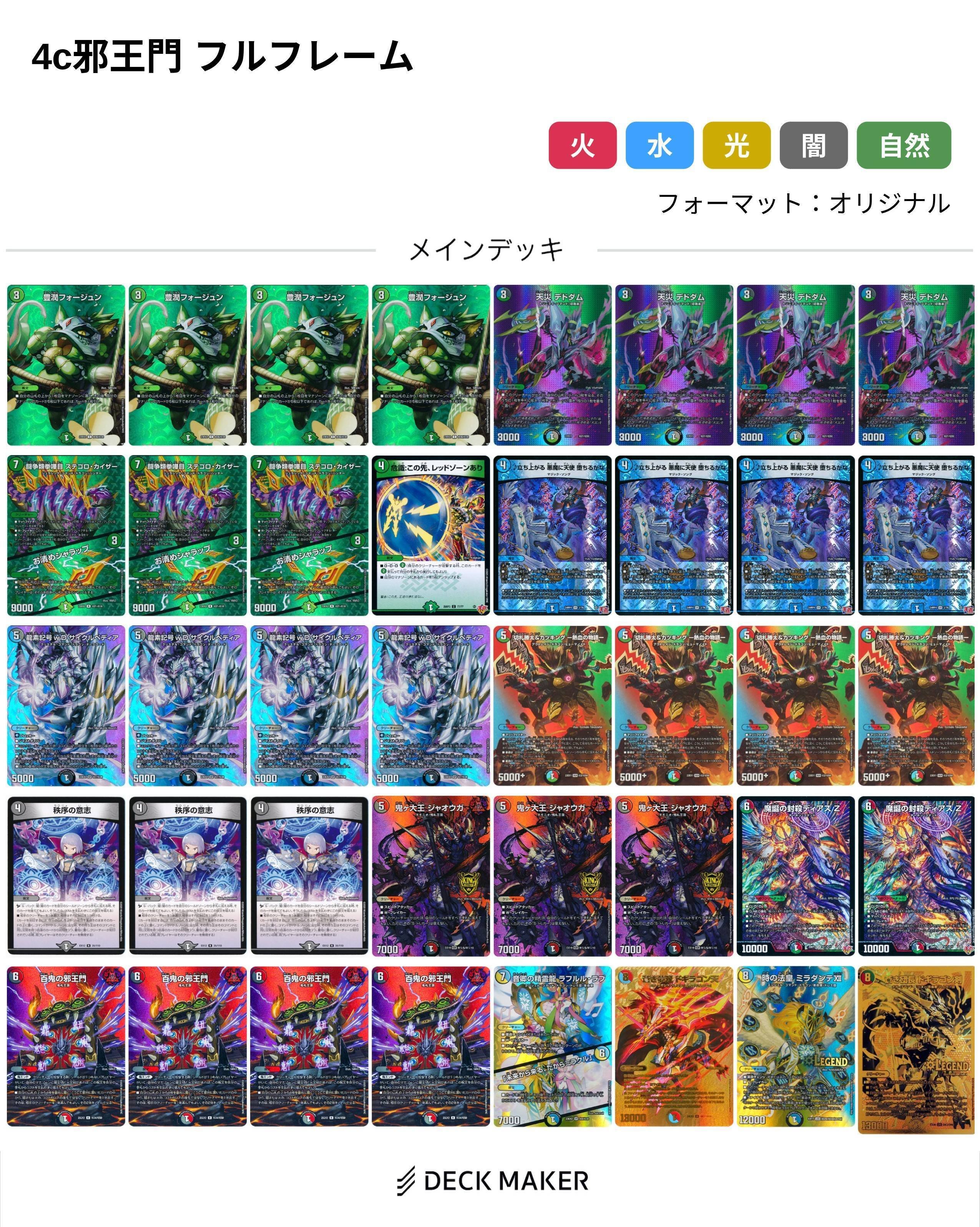 デュエマAdvent Calendar2025魔 4日目】4c邪王門を使おう【実は