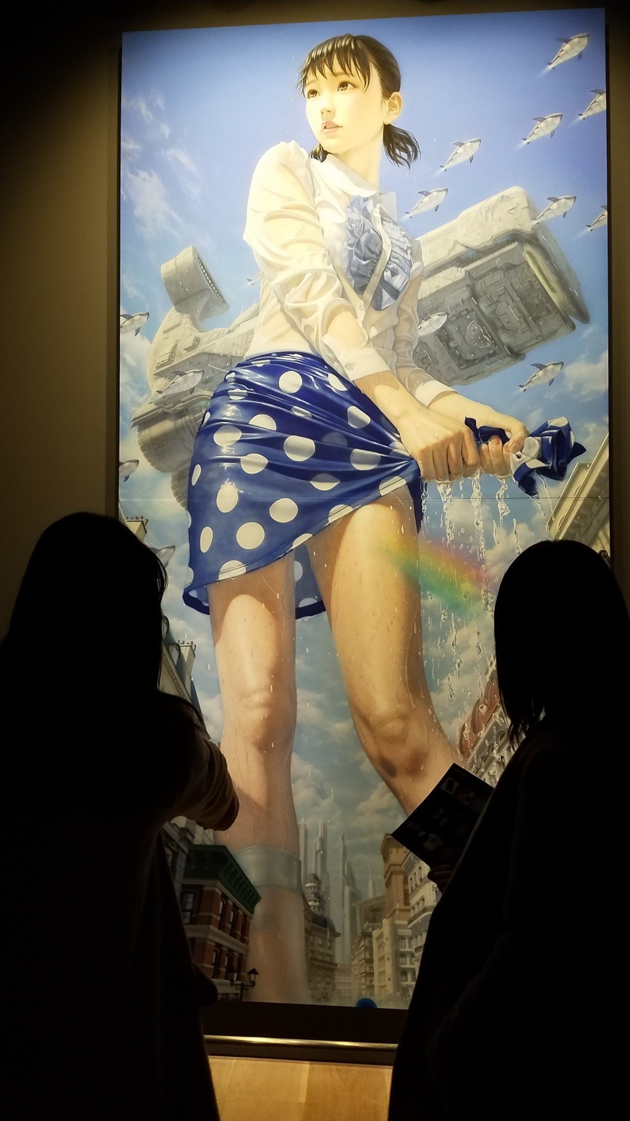 福田美蘭、たすき掛けの「だまし」 ドラえもん展、行ったら見える 現代