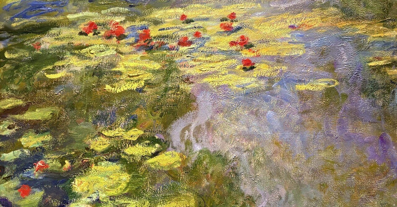 純粋な手描きの油絵 モネ スイレン 応接間掛画56 純粋な手描きの油絵