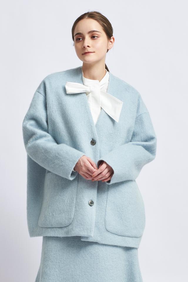 yori(ヨリ)の「ウールモヘアシャギージャケット【2021AW】9月中旬発売