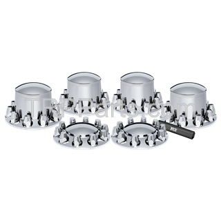 KIT-HUB&NUT COVER ABS PLASTIC FRONT/REAR