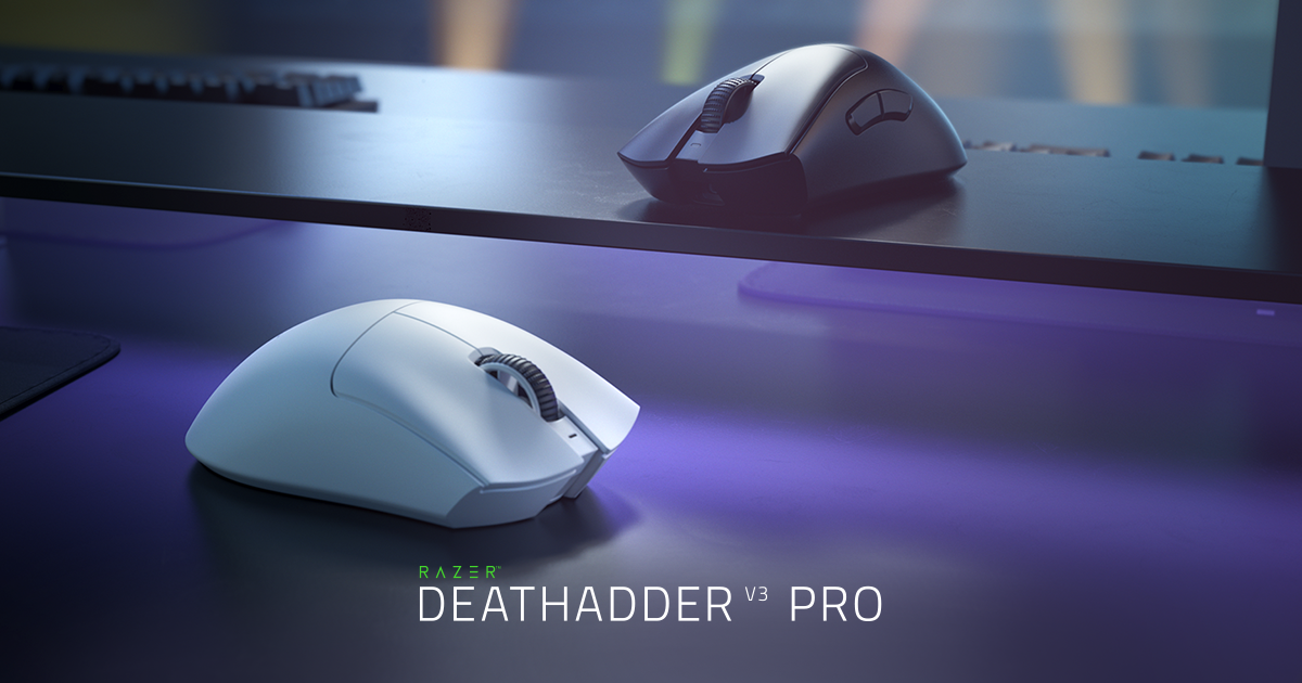 Lightest Ergonomic Esports Mouse - Razer DeathAdder V3 Pro | Razer