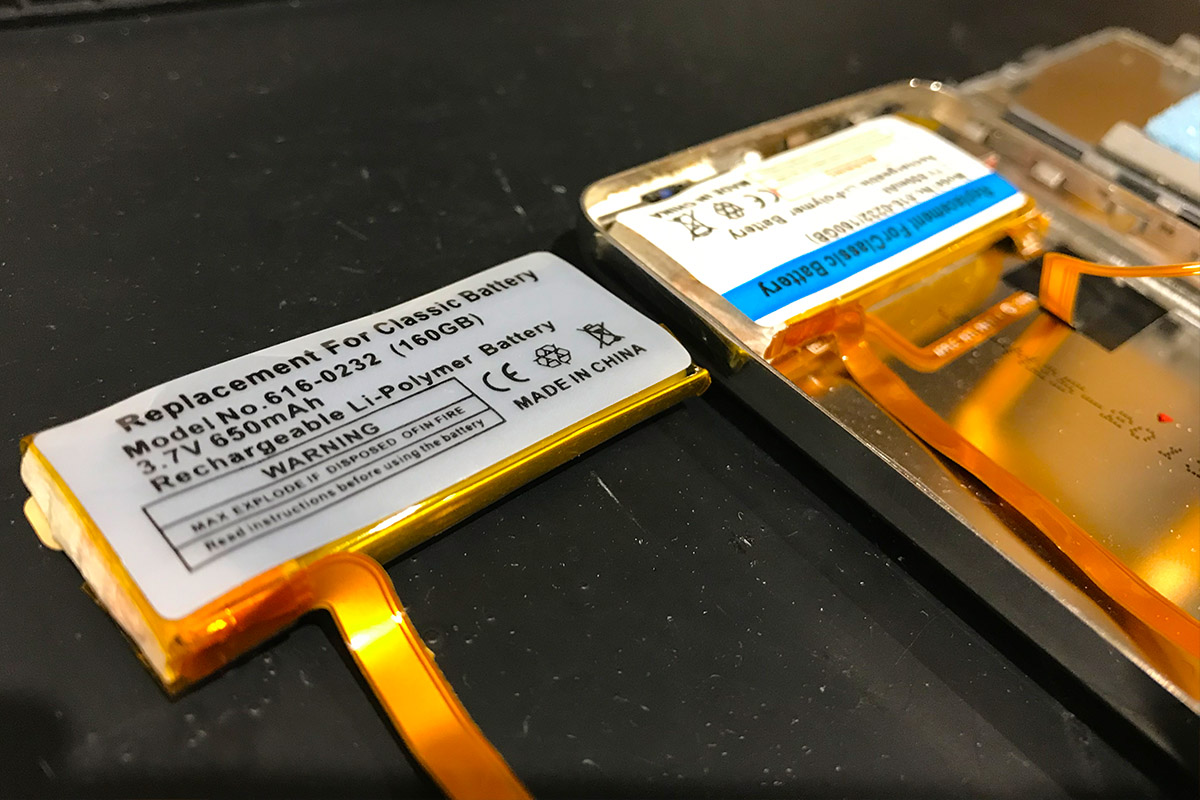 iPod classic 6分解方法とバッテリー交換・HDD取り替え修理 | APPLEMAC