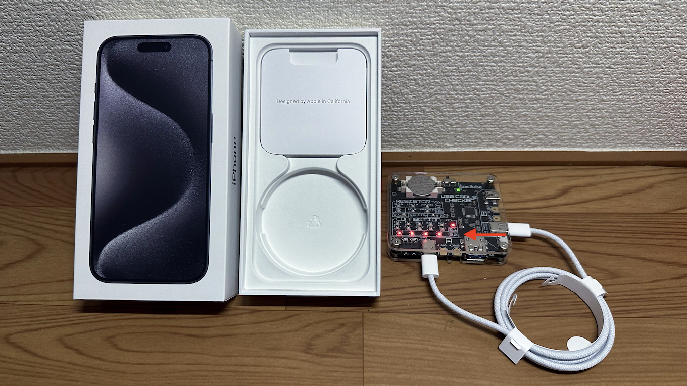 USB 3.2 Gen 2仕様のUSB-Cポートを搭載したiPhone 15 Pro付属のUSB-C