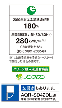 AQR-SD42D | アクア株式会社（AQUA）｜生活家電