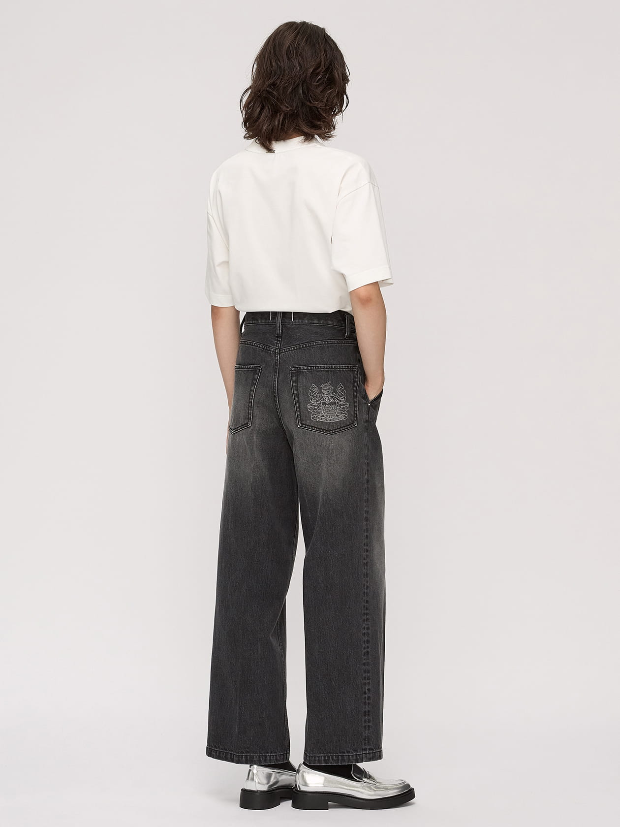 ブラックデニム パンツ