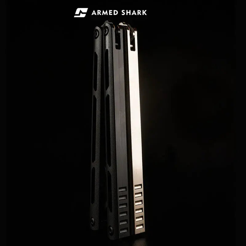 Armed Shark Tsunami Titanium Alloy Balisong Trainer – Titanium