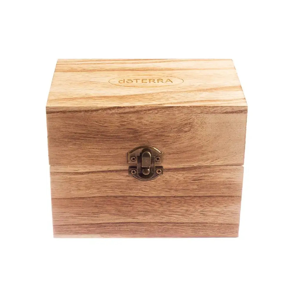 dōTERRA Branded Light Feathergrain Wood Essential Oils Box (Holds