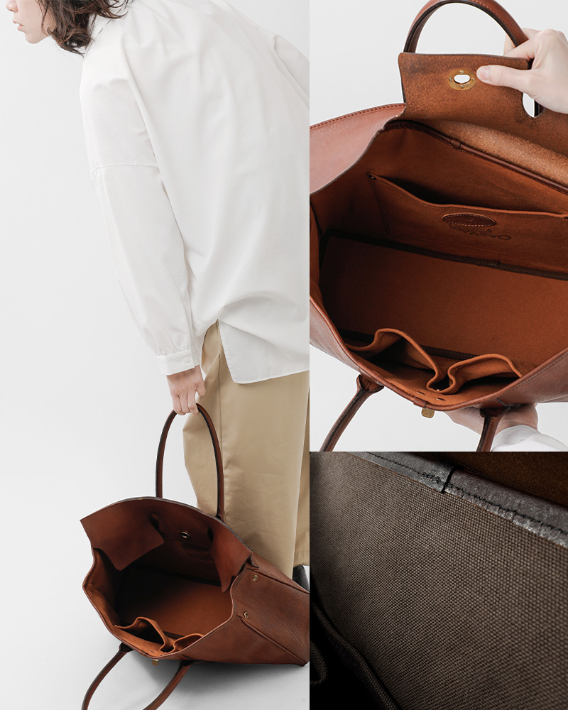 VASCO ヴァスコ OLD OIL レザー サドル トートバッグ “LEATHER SADDLE