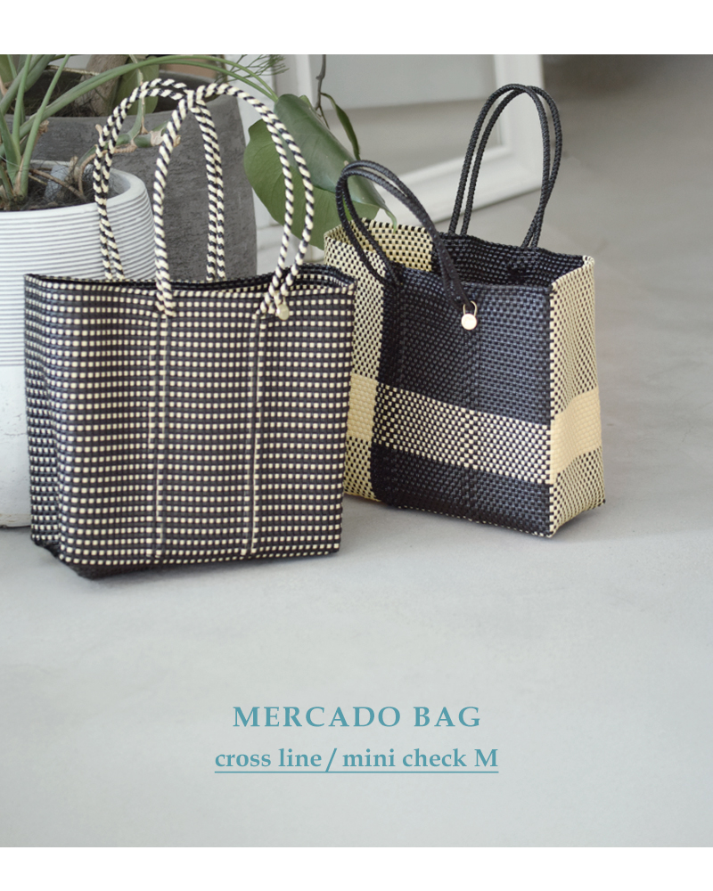 Letra レトラ メルカドバッグ ロングハンドル Mサイズ “CROSS LINE