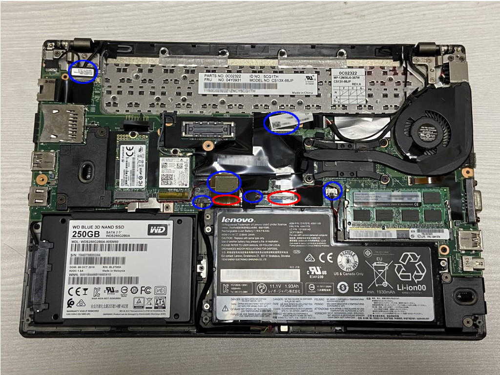 X250] ThinkPad X250 英語キーボード交換 | archmemo