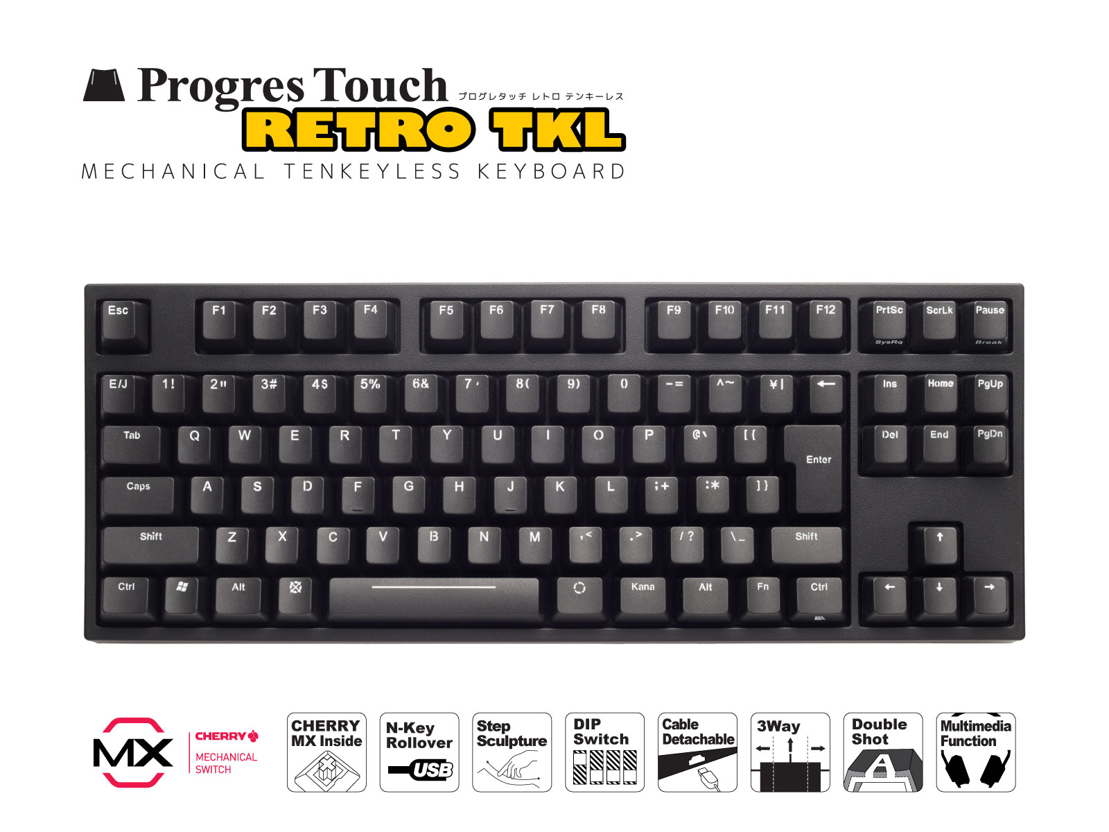 ProgresTouch RETRO TKL（日本語配列）- ARCHISS - 株式会社アーキサイト