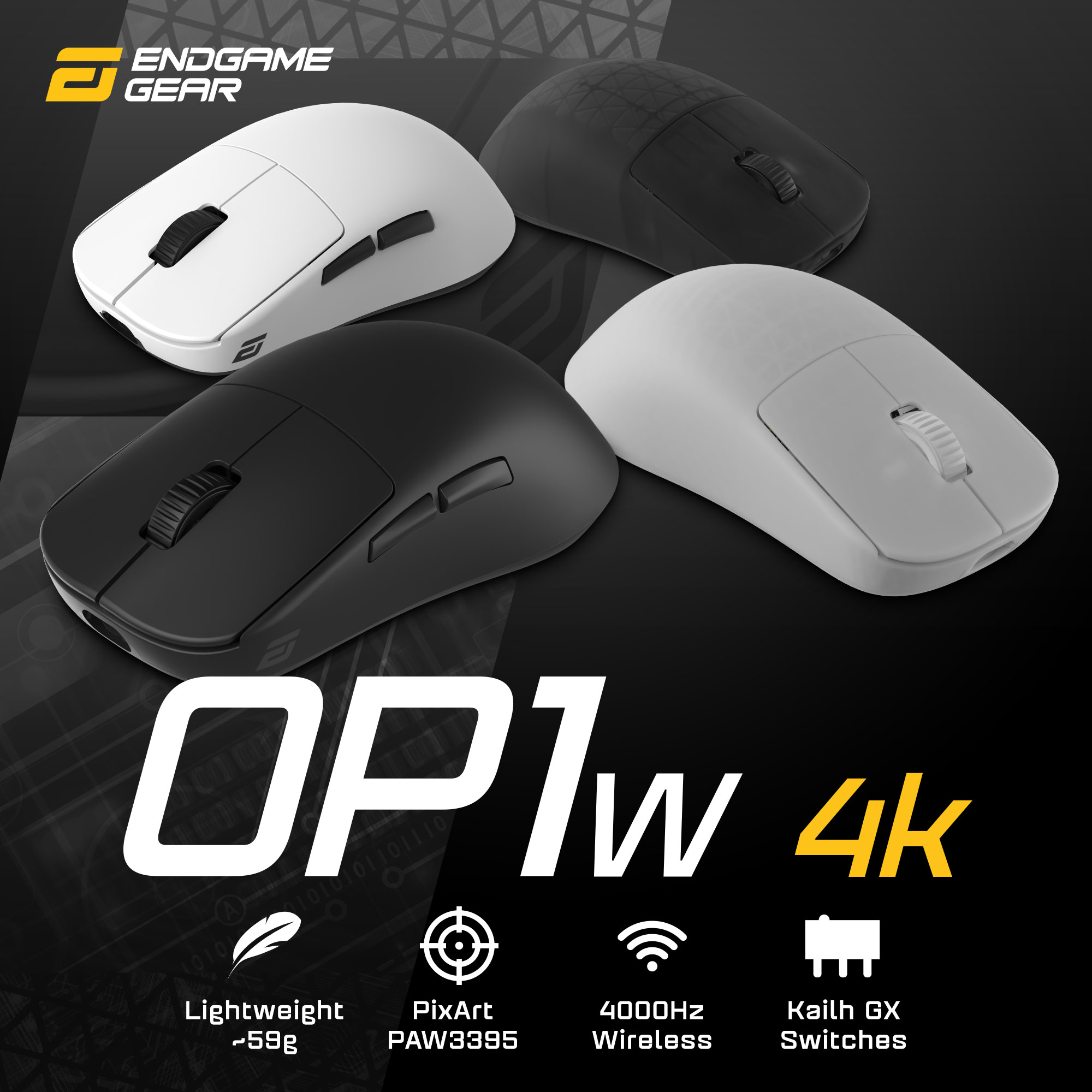 OP1w 4K - Endgame Gear - ゲーミングマウス - 株式会社アーキサイト