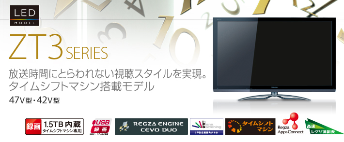 ZT3/TOP｜テレビ｜REGZA：東芝