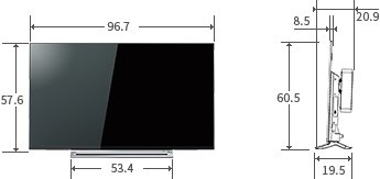 仕様表/43V型RZ630X｜テレビ｜REGZA：東芝