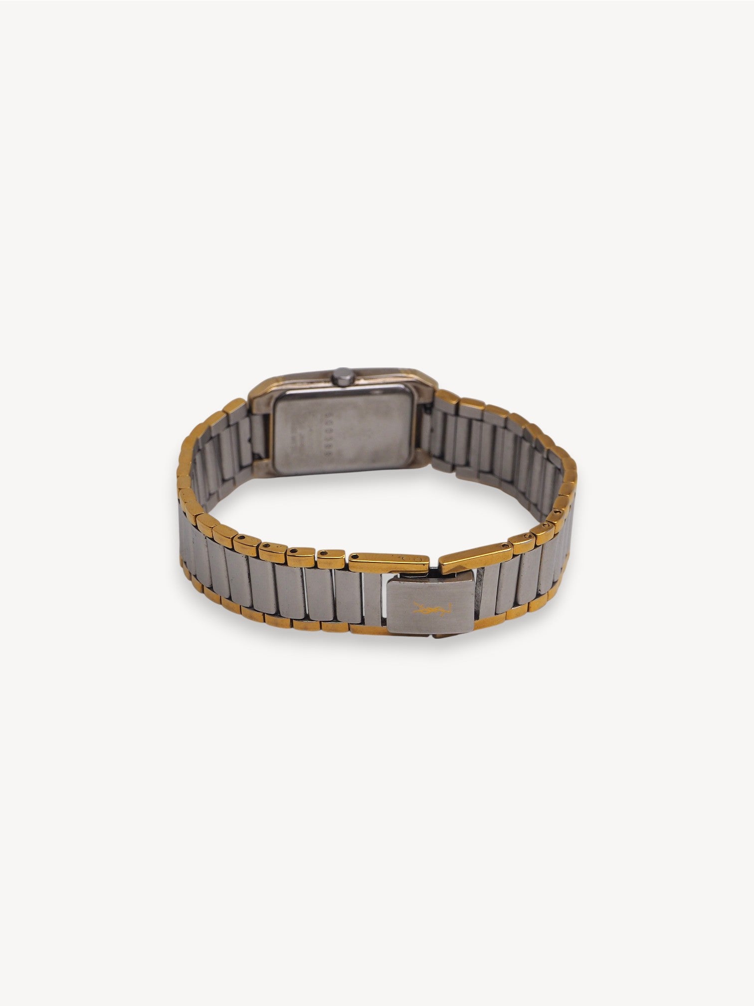 Yves Saint Laurent Two-Tone Square Watch | Pre-Owned Luxury