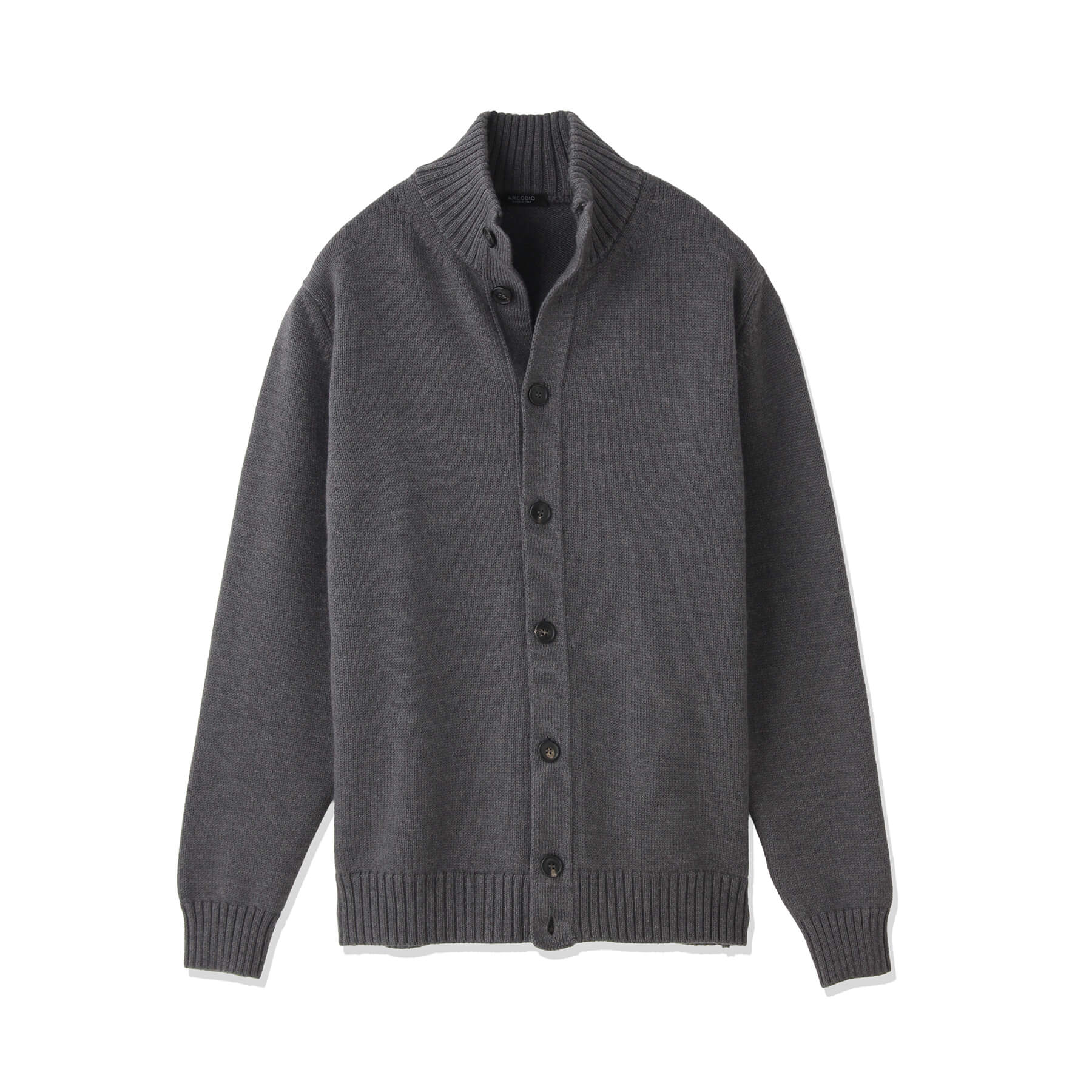 イタリア製 5G ドライバーズニット col.ミディアムグレー - ARCODIO