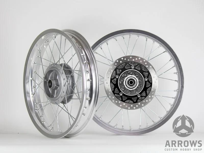 YB125SPスポーク ワイドサイズ ホイールセット（アルミ・シルバー