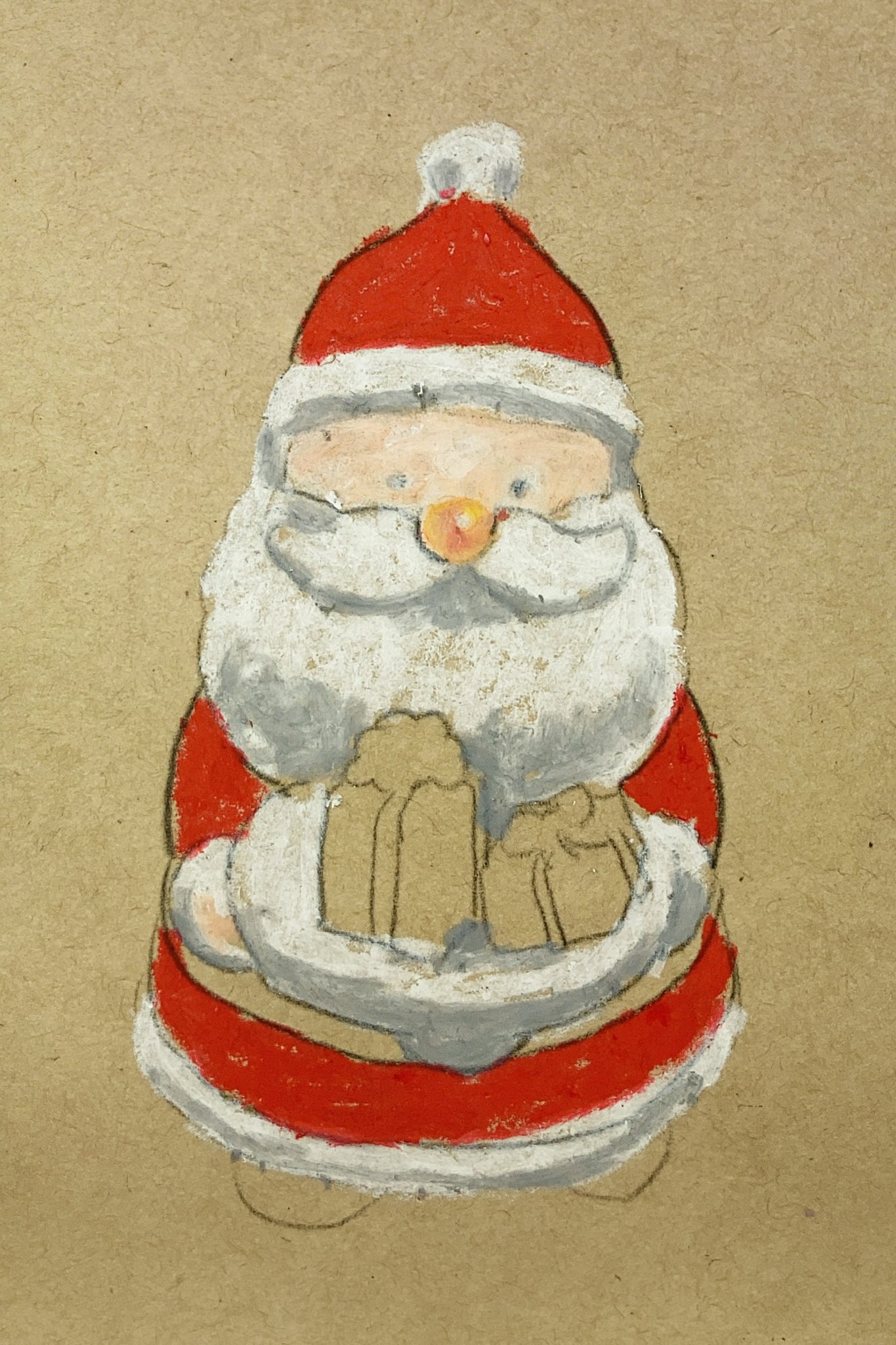 サンタさんを描こう - どこでも絵画教室＜無料動画で学ぶ絵の描き方講座＞