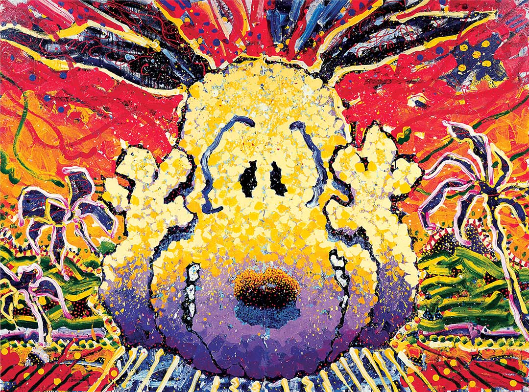 Nobody Barks in LA by Tom Everhart (24 x 17) - ArtToCanvas Fine Arts