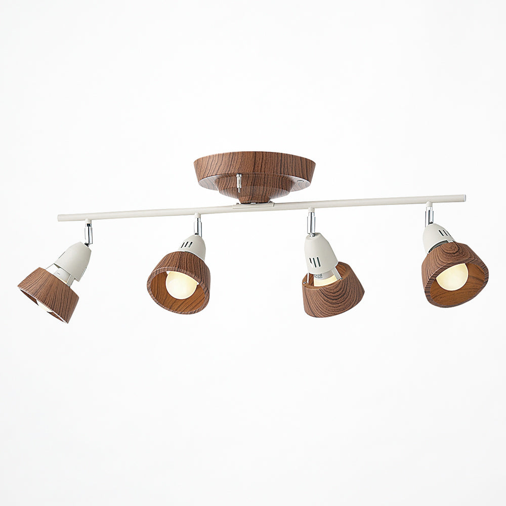 アートワークスタジオ0321 5連 照明 スポットライト ホワイト＋木製