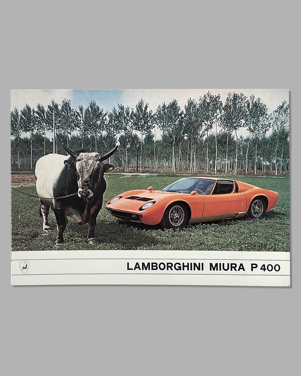 Three Lamborghini Miura P400 mid 1960's factory publications - l