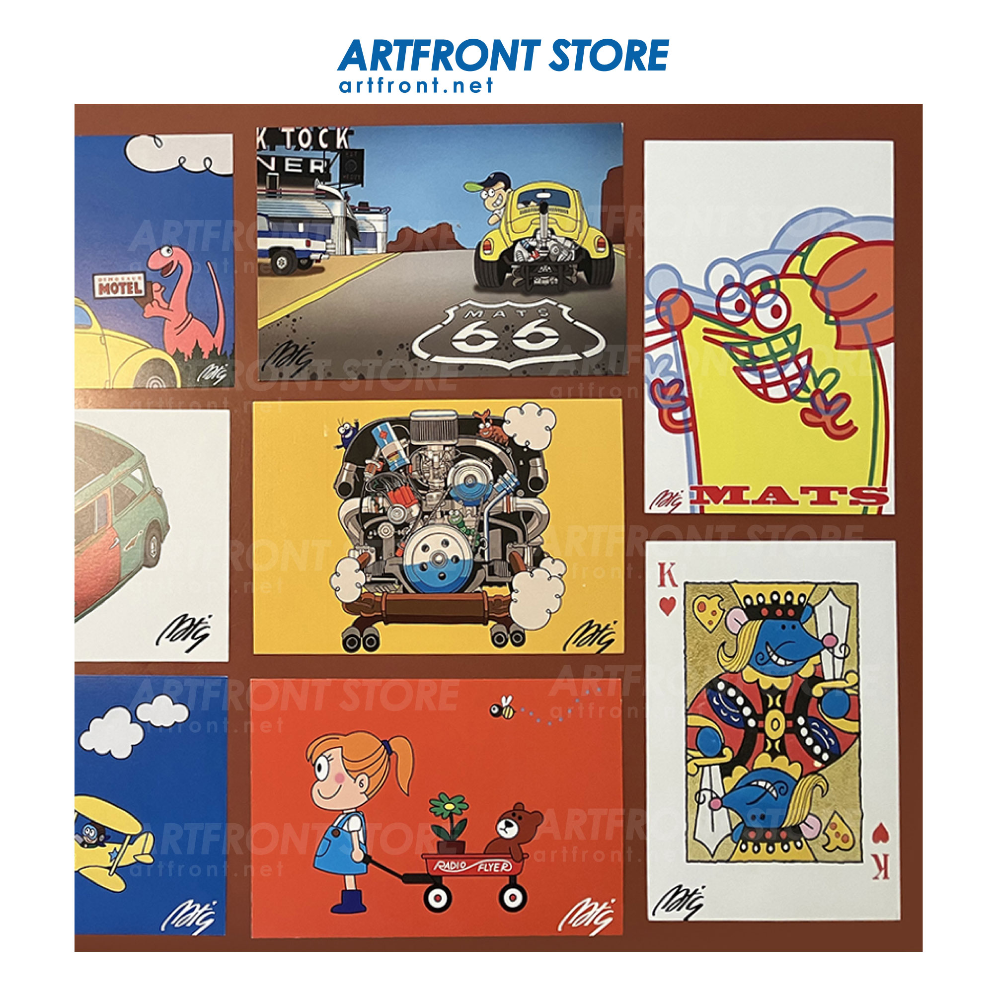 ポストカードBセット（11枚入り） – まつやまたかし ARTFRONT アート