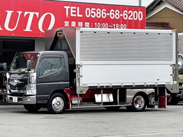 ブルーテックキャンター ワイドロング ウィング 架装多数 リア門口