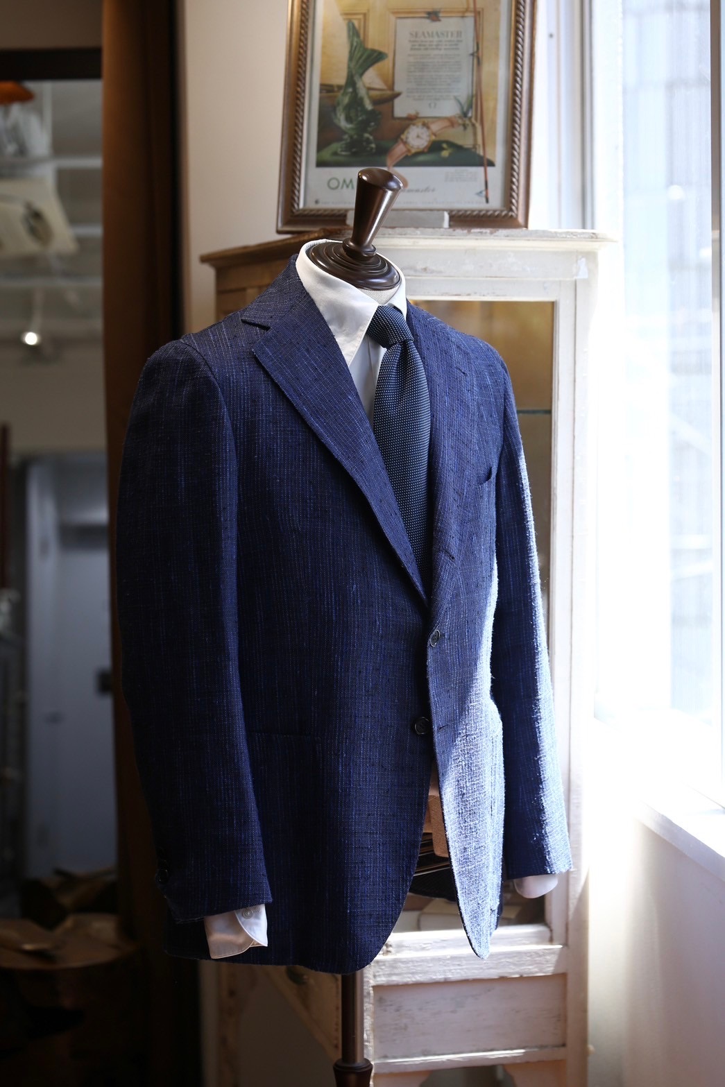 オラツィオルチアーノ ORAZIO LUCIANO】シルクリネン絹麻ネップ織り