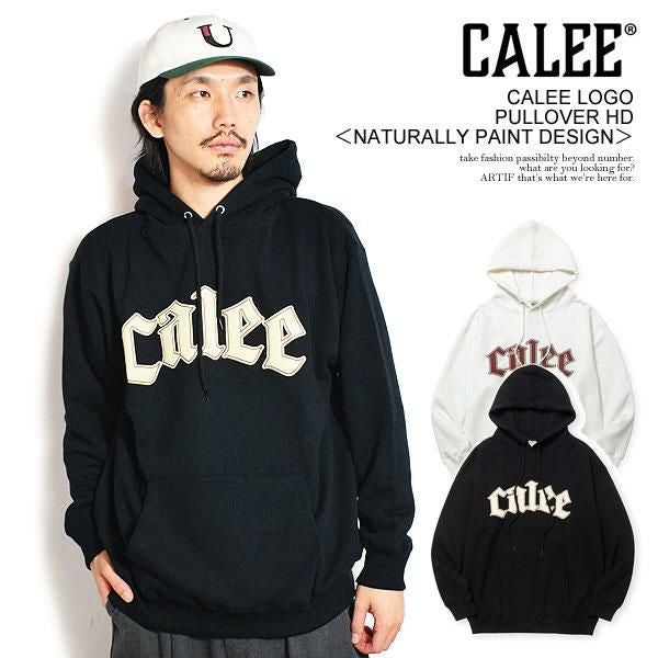 CALEE キャリー CALEE LOGO PULLOVER HD -NATURALLY PAINT DESIGN-