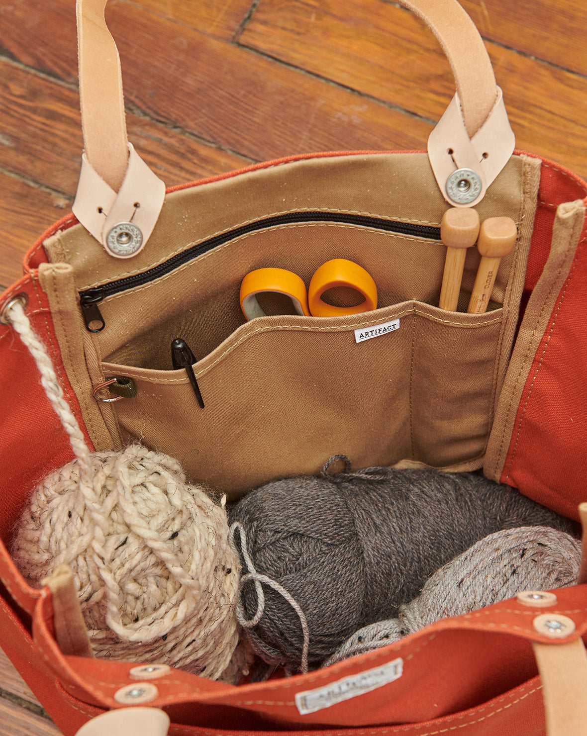 Knitting & Crochet Project Bag Organizer | ARTIFACT - Handmade in