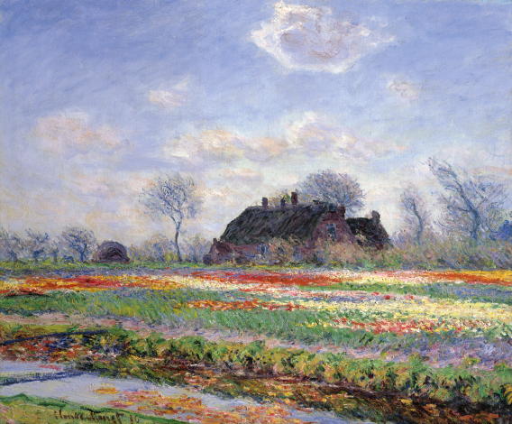ライデン近くのチューリップ畑 モネ
