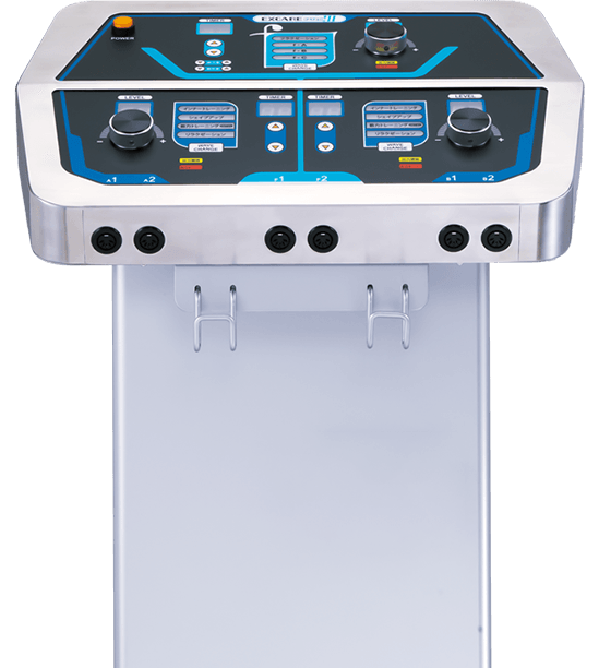 複合高周波EMS【楽トレ】と粘着パッドなどの付属品の総合案内ページです。